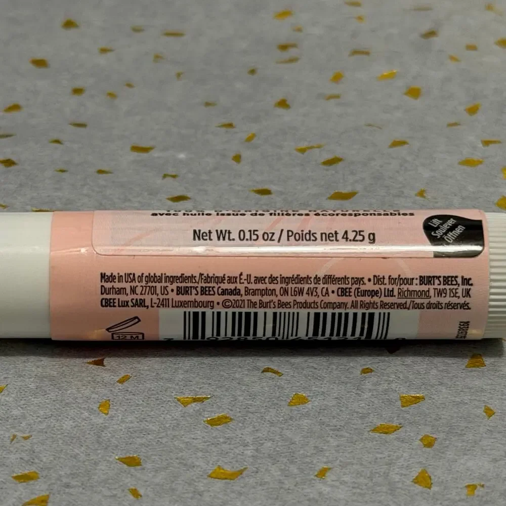 Burt’s Bees Marula Melt Clear Lip Conditioner Lot .15 oz Natural Origin 3 NEW